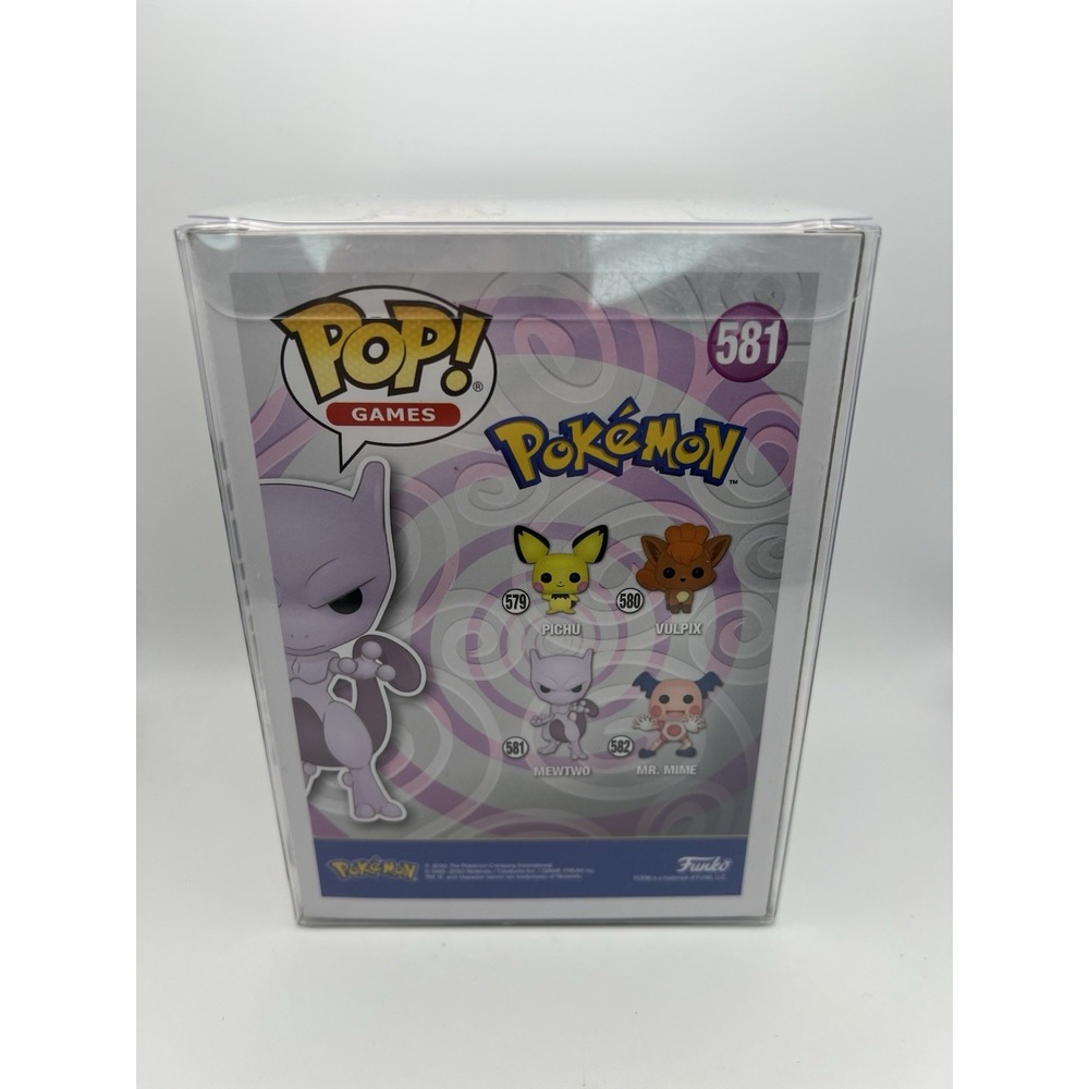 Funko POP! Pokemon: Mewtwo #581 Flocked 2020 Summer Convention Exclusive New - Picture 3 of 10